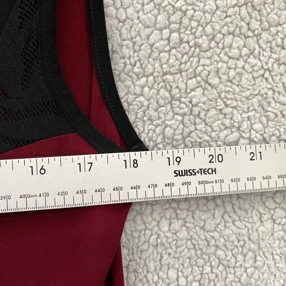 Vivian Wong Tank Top, Womens Large Purple Black Laced Neckline Vintage - Picture 2 of 8